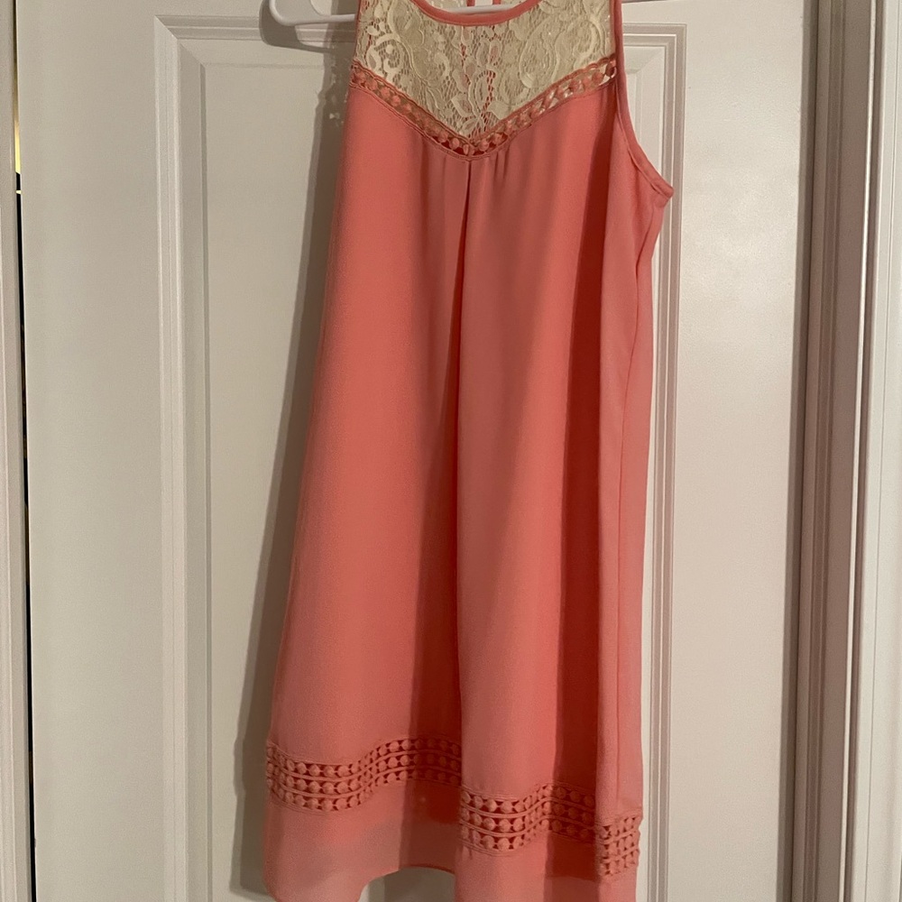 Elegant Pink Lace Kids Dress